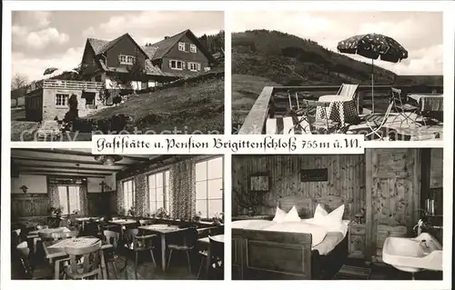 Brandmatt Schwarzwald Gasthaus Pension Brigittenschloss / Sasbachwalden /Ortenaukreis LKR