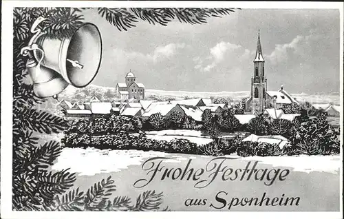 Sponheim Weihnachtskarte  / Sponheim /Bad Kreuznach LKR