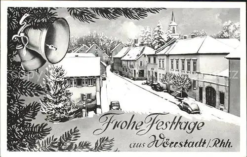 Woerrstadt Weihnachtskarte / Woerrstadt /Alzey-Worms LKR