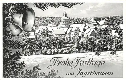 Jagsthausen Heilbronn Weihnachtskarte / Jagsthausen /Heilbronn LKR
