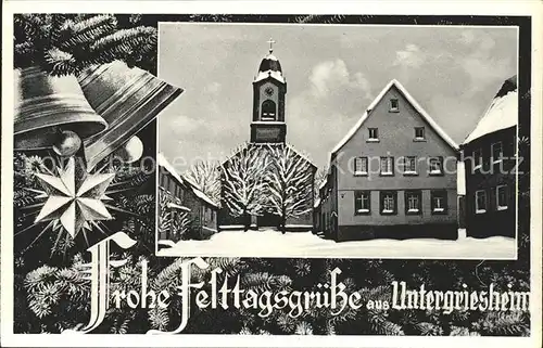 Untergriesheim Weihnachtskarte / Bad Friedrichshall /Heilbronn LKR