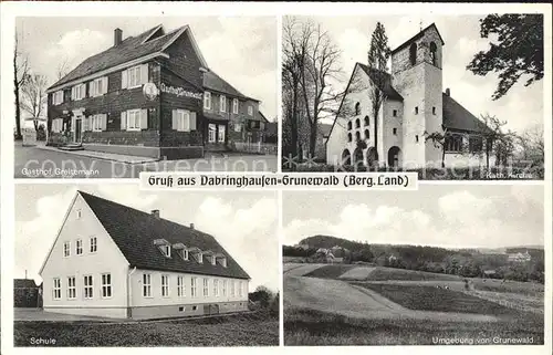 Dabringhausen Gasthaus Greitemann Schule / Wermelskirchen /Rheinisch-Bergischer Kreis LKR