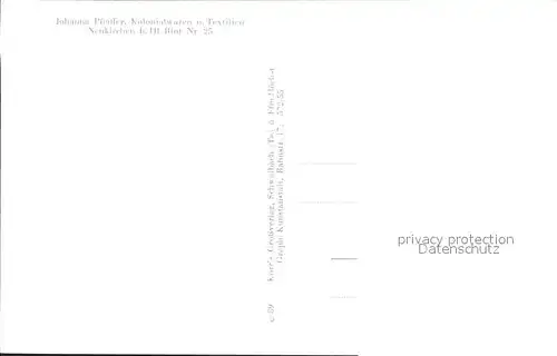 Neukirchen Heilig Blut Festkarte Kolonialwaren Johanna Pfeiffer / Neukirchen b.Hl.Blut /Cham LKR