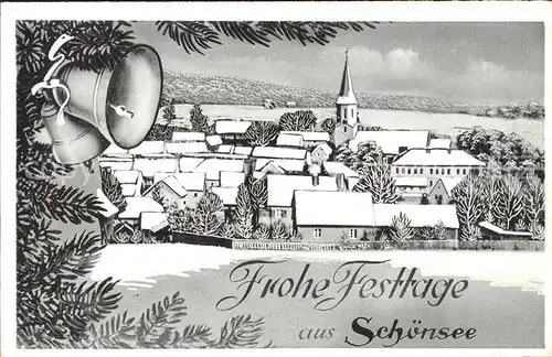 Schoensee Festkarte Kaufhaus Josef Zwick / Schoensee /Schwandorf LKR