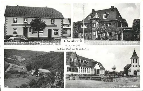 Udenbreth Gasthaus Kaufhaus zur Linde Auto Landschulheim  / Hellenthal /Euskirchen LKR