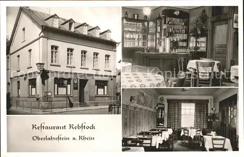 Oberlahnstein Restaurant Rebstock / Lahnstein /Rhein-Lahn-Kreis LKR