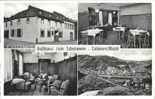 Lehmen Gasthaus zum Schwanen / Lehmen /Mayen-Koblenz LKR