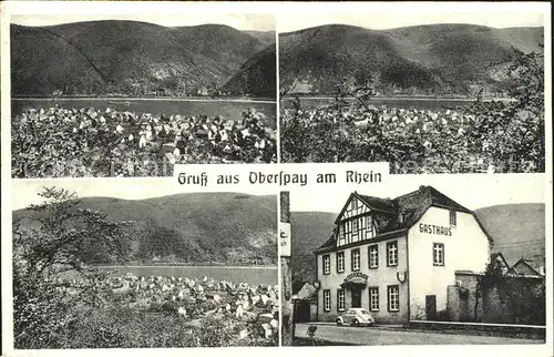 Oberspay Rhein Gasthaus Alter Posthof / Spay /Mayen-Koblenz LKR