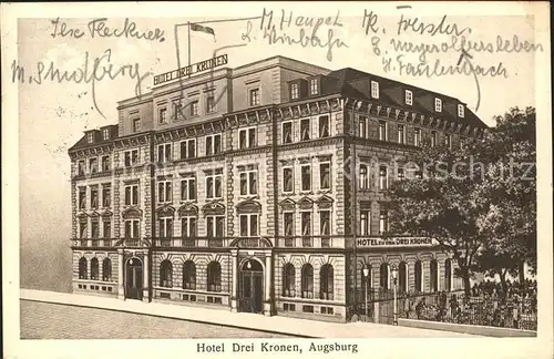 Augsburg Hotel Drei Krone Josef Bauer / Augsburg /Augsburg LKR