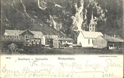 Hinterstein Bad Hindelang Gasthaus zum Steinadler / Bad Hindelang /Oberallgaeu LKR