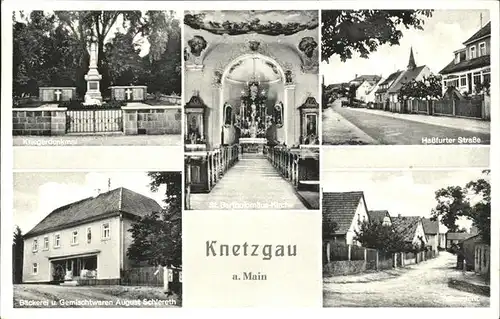 Knetzgau Hassfurter Strasse Kriegerdenkmal  / Knetzgau /Hassberge LKR