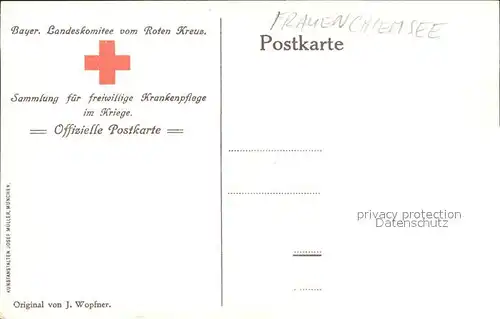 Frauenchiemsee Kuenstlerkarte Frauen mit Verletztem auf Boot / Chiemsee /Rosenheim LKR