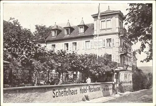 Heidelberg Neckar Waldhorn ob der Bruck Scheffelhaus Hotel Restaurant / Heidelberg /Heidelberg Stadtkreis