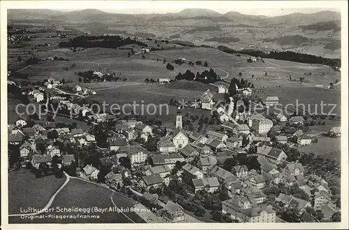 Scheidegg Allgaeu Fliegeraufnahme / Scheidegg /Lindau LKR