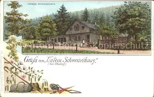 Oberhof Thueringen Unteres Schweizerhaus / Oberhof Thueringen /Schmalkalden-Meiningen LKR