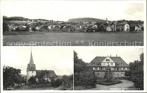 Bad Selters Sanatorium Benediktus-Quelle Kirche / Ortenberg /Wetteraukreis LKR