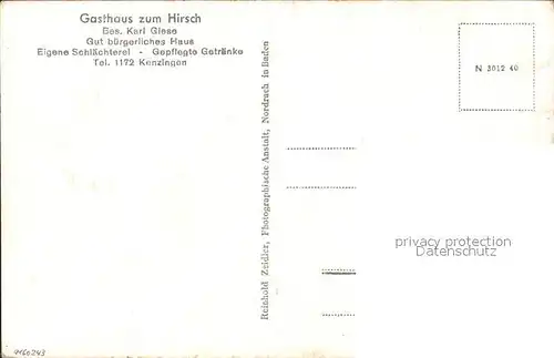 Wagenstadt Gasthaus zum Hirsch / Herbolzheim /Emmendingen LKR