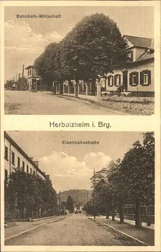 Herbolzheim Breisgau Bahnhofswirtschaft Eisenbahnstrasse / Herbolzheim /Emmendingen LKR