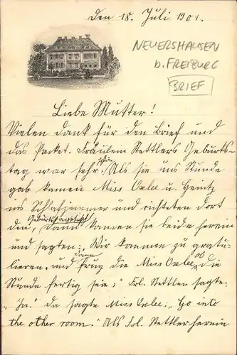 Neuershausen Brief / March /Breisgau-Hochschwarzwald LKR