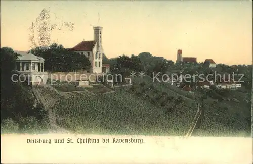 Ravensburg Wuerttemberg Veitsburg uns St. Christina / Ravensburg /Ravensburg LKR