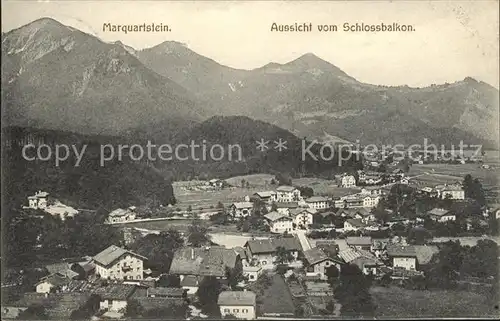 Marquartstein Aussicht vom Schlossbalkon / Marquartstein /Traunstein LKR