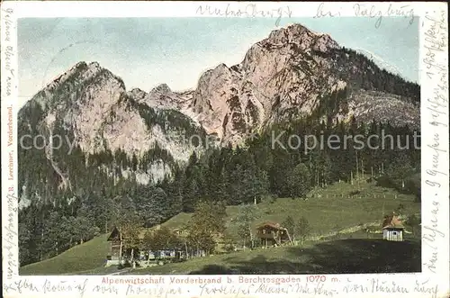 Berchtesgaden Alpenwirtschaft Vorderbrand  / Berchtesgaden /Berchtesgadener Land LKR