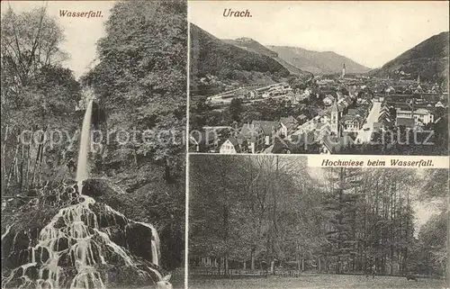 Bad Urach Wasserfall Hochwiese beim Wasserfall / Bad Urach /Reutlingen LKR