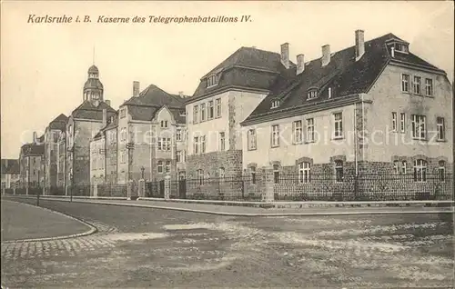 Karlsruhe Baden Kaserne des Telegraphenbataillons IV / Karlsruhe /Karlsruhe LKR