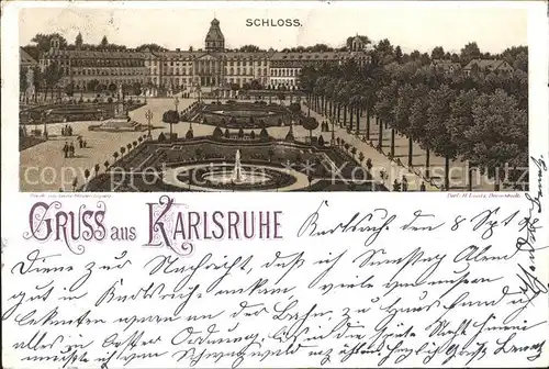 Karlsruhe Baden Schloss  / Karlsruhe /Karlsruhe LKR