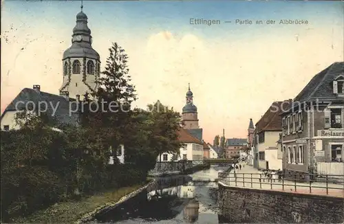 Ettlingen Partie an der Albbruecke / Ettlingen /Karlsruhe LKR