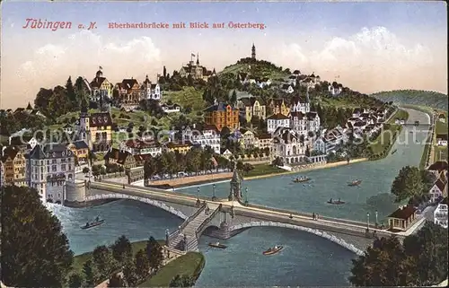 Tuebingen Eberhardbruecke mit Blick auf oesterberg / Tuebingen /Tuebingen LKR