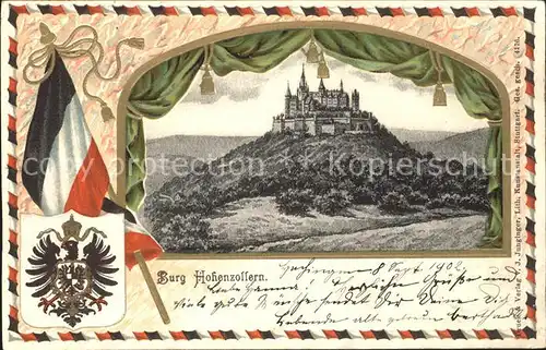 Burg Hohenzollern Fensterkarte / Bisingen /Zollernalbkreis LKR