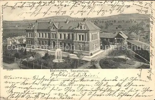 Balingen Sanatorium / Balingen /Zollernalbkreis LKR