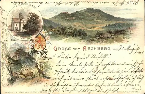 Rechberg Schwaebisch Gmuend Kirche Ruine Hohenrechberg Litho / Schwaebisch Gmuend /Ostalbkreis LKR