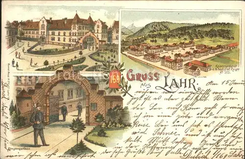 Lahr Schwarzwald Eingangsthor Kasernement  / Lahr /Ortenaukreis LKR