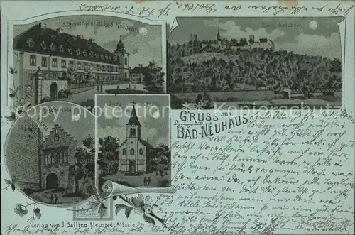 Bad Neuhaus Schlosshotel Bischofssaal Burg Kapelle Ruine Salzburg / Bad Neustadt a.d.Saale /Rhoen-Grabfeld LKR