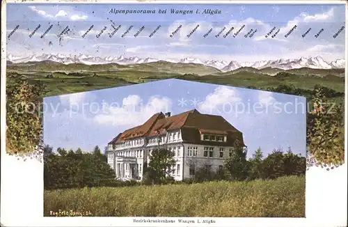 Wangen Allgaeu Alpenpanorama  / Wangen im Allgaeu /Ravensburg LKR