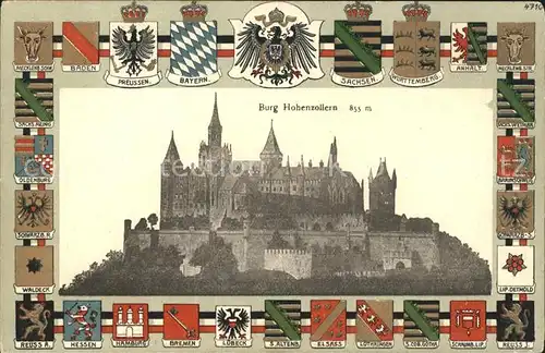 Burg Hohenzollern  / Bisingen /Zollernalbkreis LKR