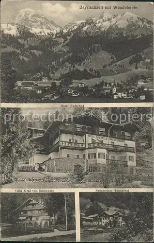 Bayrischzell Wendelstein Hotel Sudelfeld Villa Graf von Schoenberg Sanatorium Tannerhof / Bayrischzell /Miesbach LKR