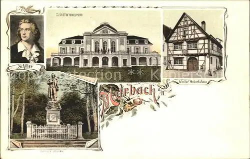 Marbach Neckar Schillermuseum Geburtshaus Denkmal / Marbach am Neckar /Ludwigsburg LKR