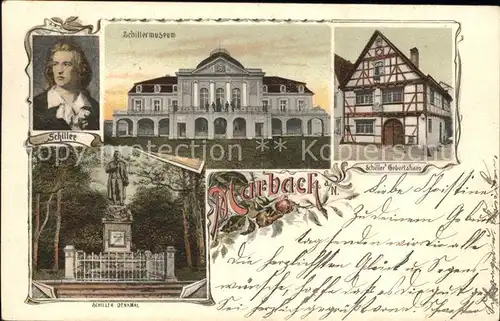 Marbach Neckar Schillermuseum Geburtshaus Denkmal / Marbach am Neckar /Ludwigsburg LKR