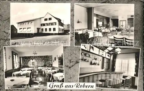Robern Gasthaus zum Loewen Grosser Kleiner Speisesaal Bar  / Fahrenbach /Neckar-Odenwald-Kreis LKR