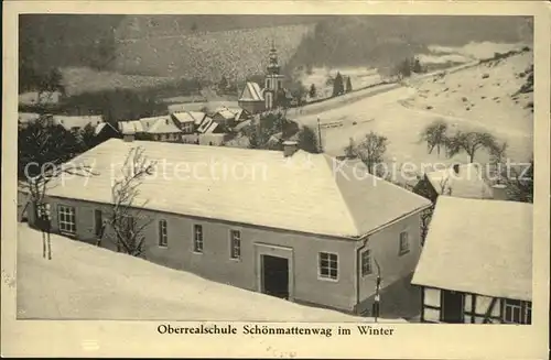 Wald-Michelbach Oberrealschule Schoenmattwag im Winter / Wald-Michelbach /Bergstrasse LKR