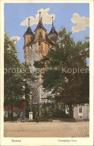 Schwaebisch Gmuend Fuenfkoepfiger Turm / Schwaebisch Gmuend /Ostalbkreis LKR