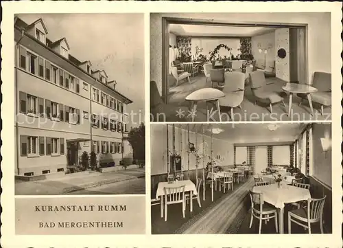 Bad Mergentheim Kuranstalt Rumm / Bad Mergentheim /Main-Tauber-Kreis LKR