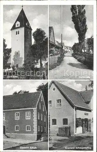 Grossmuss Dorfkirche Dorfstrasse Gastwirtsch. Schalk  / Hausen /Kelheim LKR