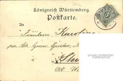 Weinsberg Post Kerner Haus Burg Weibertreu / Weinsberg /Heilbronn LKR