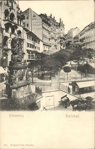 Karlsbad Eger Boehmen Schlossberg Kat. Karlovy Vary