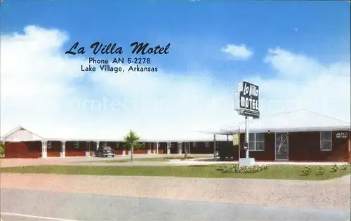 Lake Village Arkansas La Villa Motel Kat. Lake Village