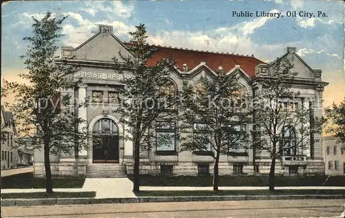 Oil City Pennsylvania Public Library Kat. Oil City